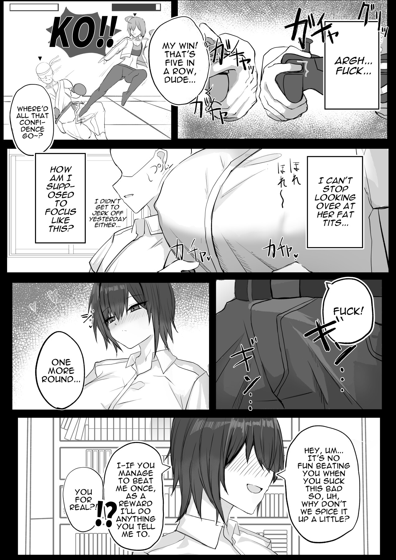 Hentai Manga Comic-Sex With My J-cup Bust Friend Who I Used To Think Was A Guy-Read-5